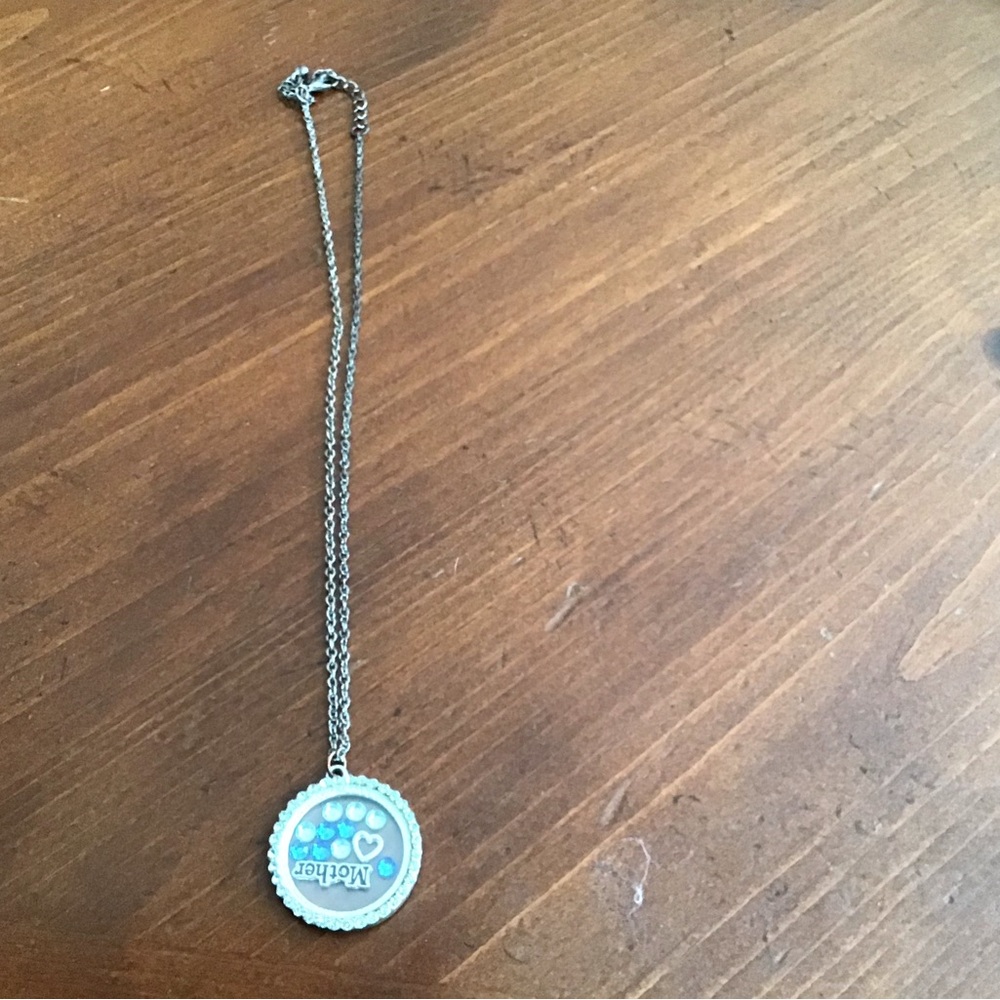 Silver Mother Pendant Necklace